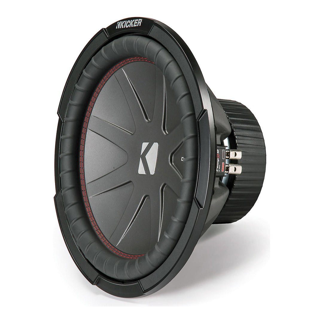 Kicker CWR124, CompR 12" Dual Voice Coil Subwoofer 4-Ohm, 500W (43CWR124)