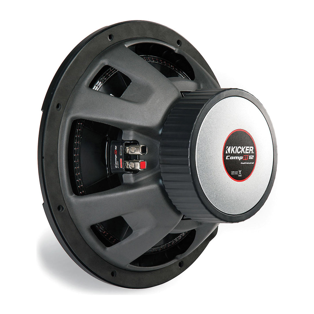 Kicker CWR124, CompR 12" Dual Voice Coil Subwoofer 4-Ohm, 500W (43CWR124)