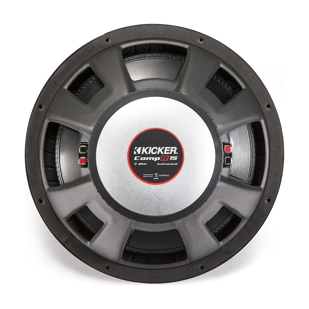 Kicker CWR152, CompR 15" Dual Voice Coil Subwoofer 2-Ohm, 800W (43CWR152)