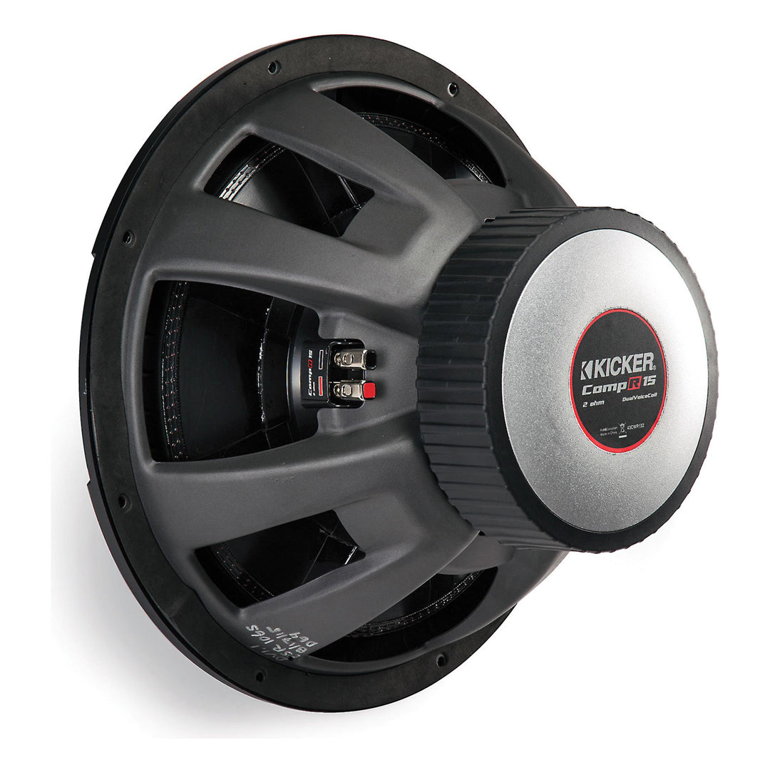 Kicker CWR152, CompR 15" Dual Voice Coil Subwoofer 2-Ohm, 800W (43CWR152)