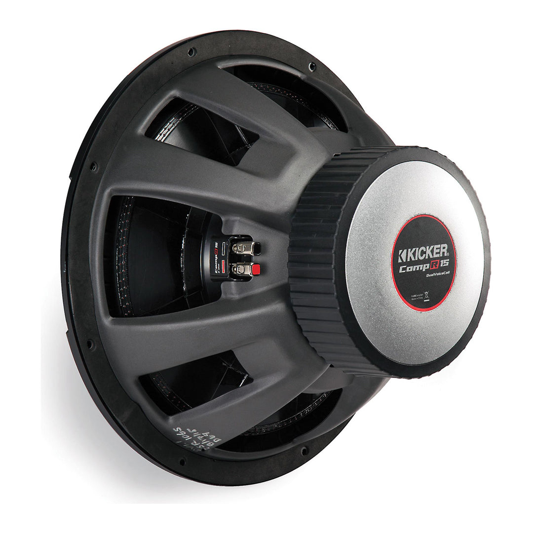 Kicker CWR154, CompR 15" Dual Voice Coil Subwoofer 4-Ohm, 800W (43CWR154)