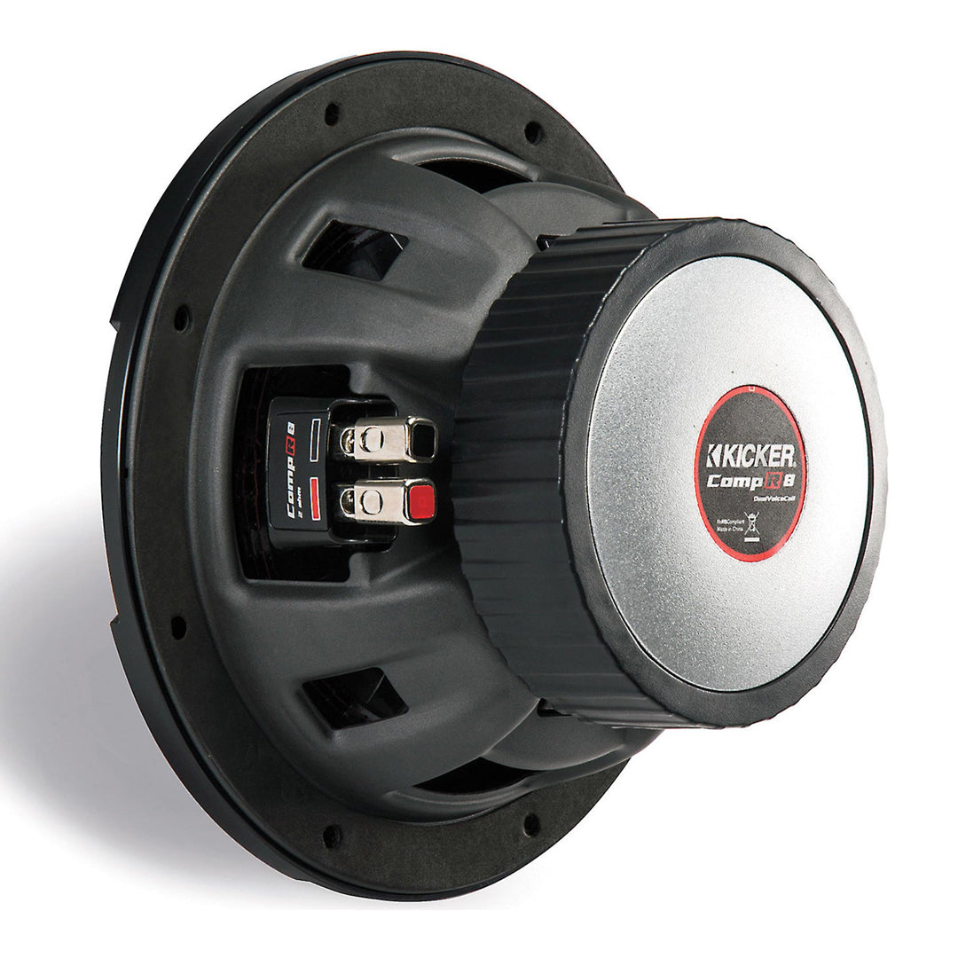 Kicker CWR84, CompR 8" Dual Voice Coil Subwoofer 4-Ohm, 300W (43CWR84)