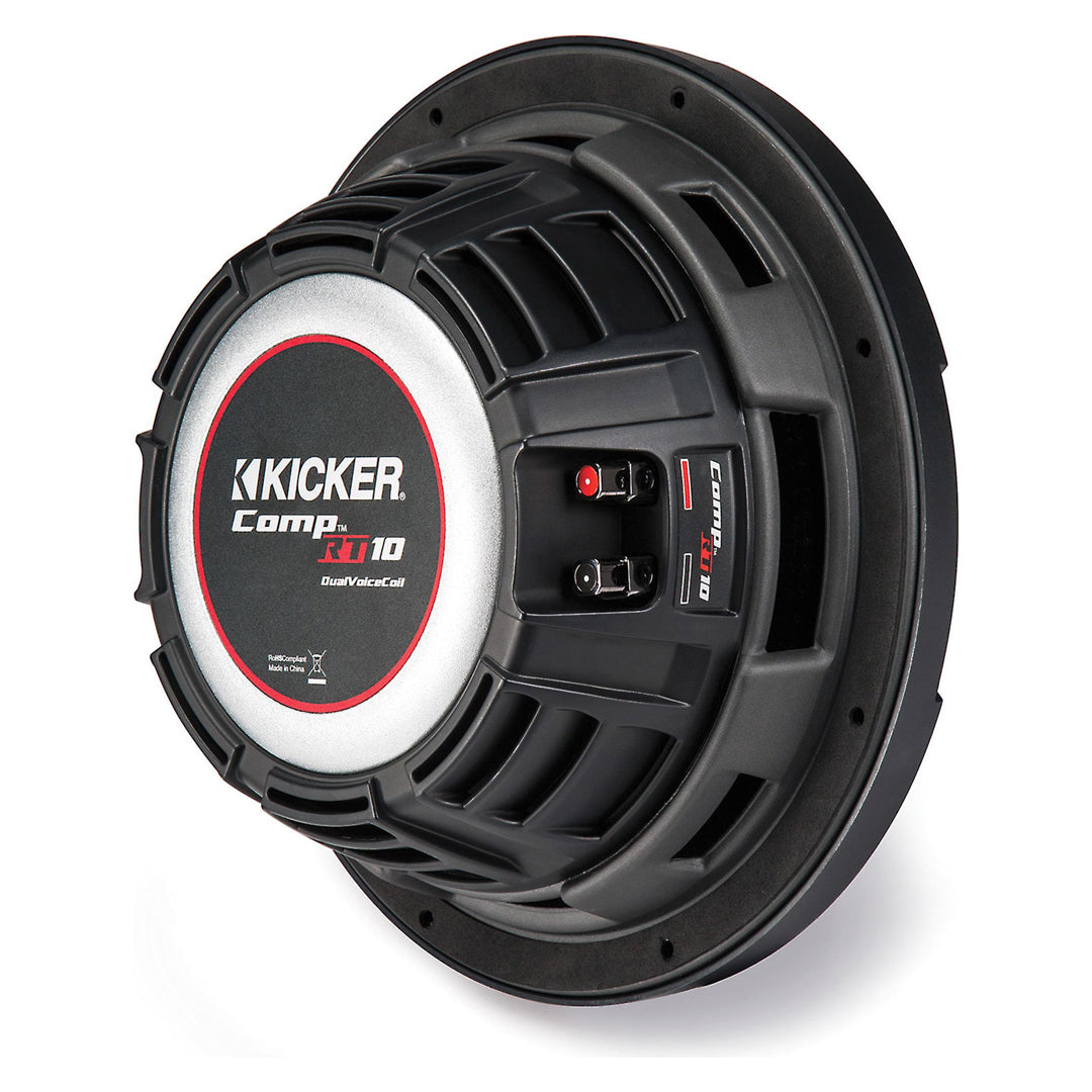 Kicker CWRT101, CompRT 10" Dual Voice Coil Subwoofer 1-Ohm, 400W (43CWRT101)