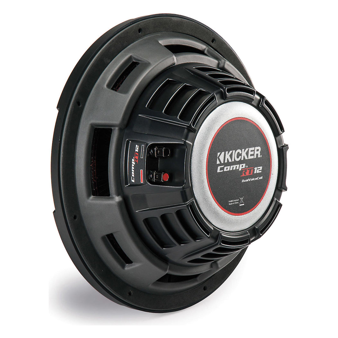 Kicker CWRT122, CompRT 12" Dual Voice Coil Subwoofer 2-Ohm, 500W (43CWRT122)