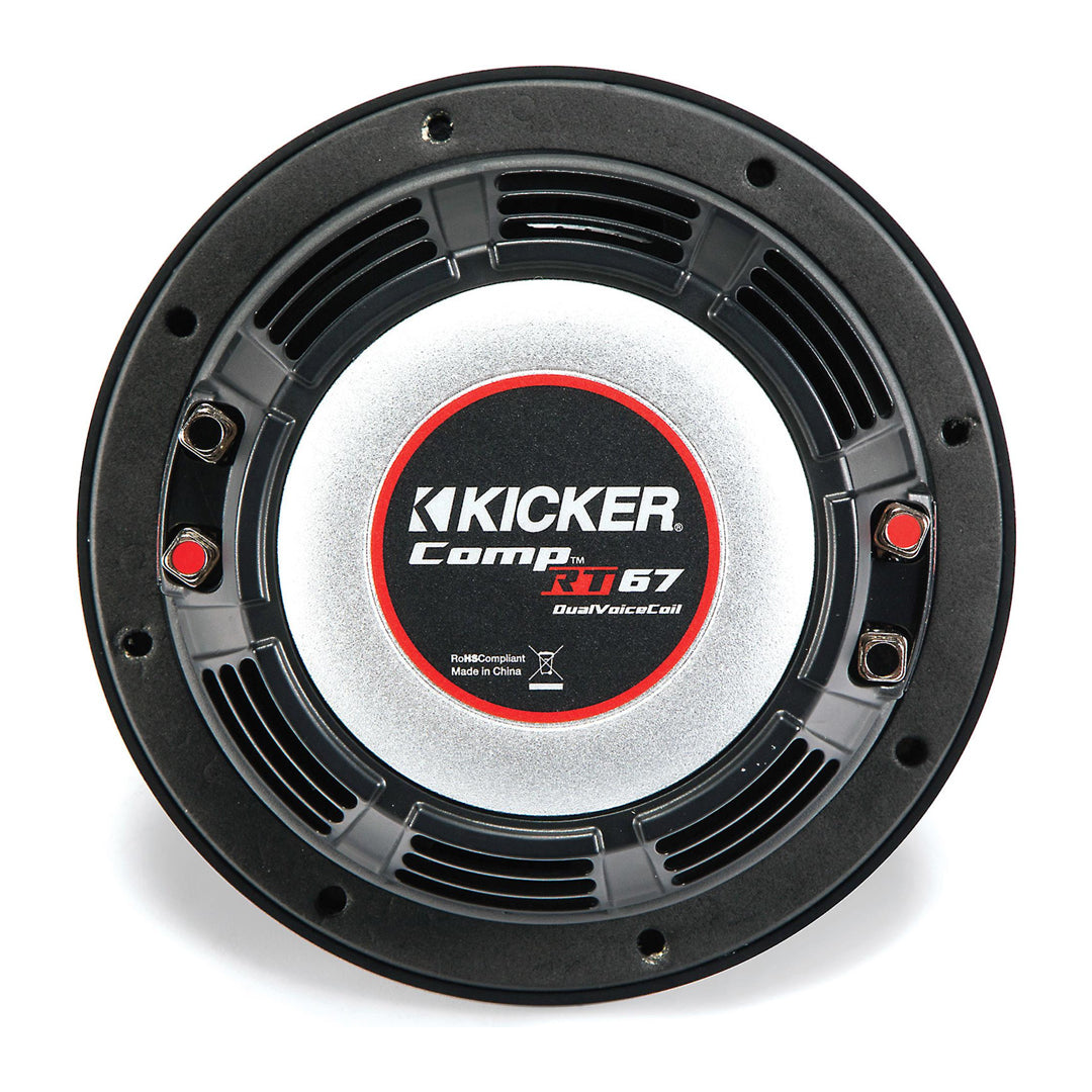 Kicker CWRT671, CompRT 6.75" Dual Voice Coil Subwoofer 1-Ohm, 150W (43CWRT671)
