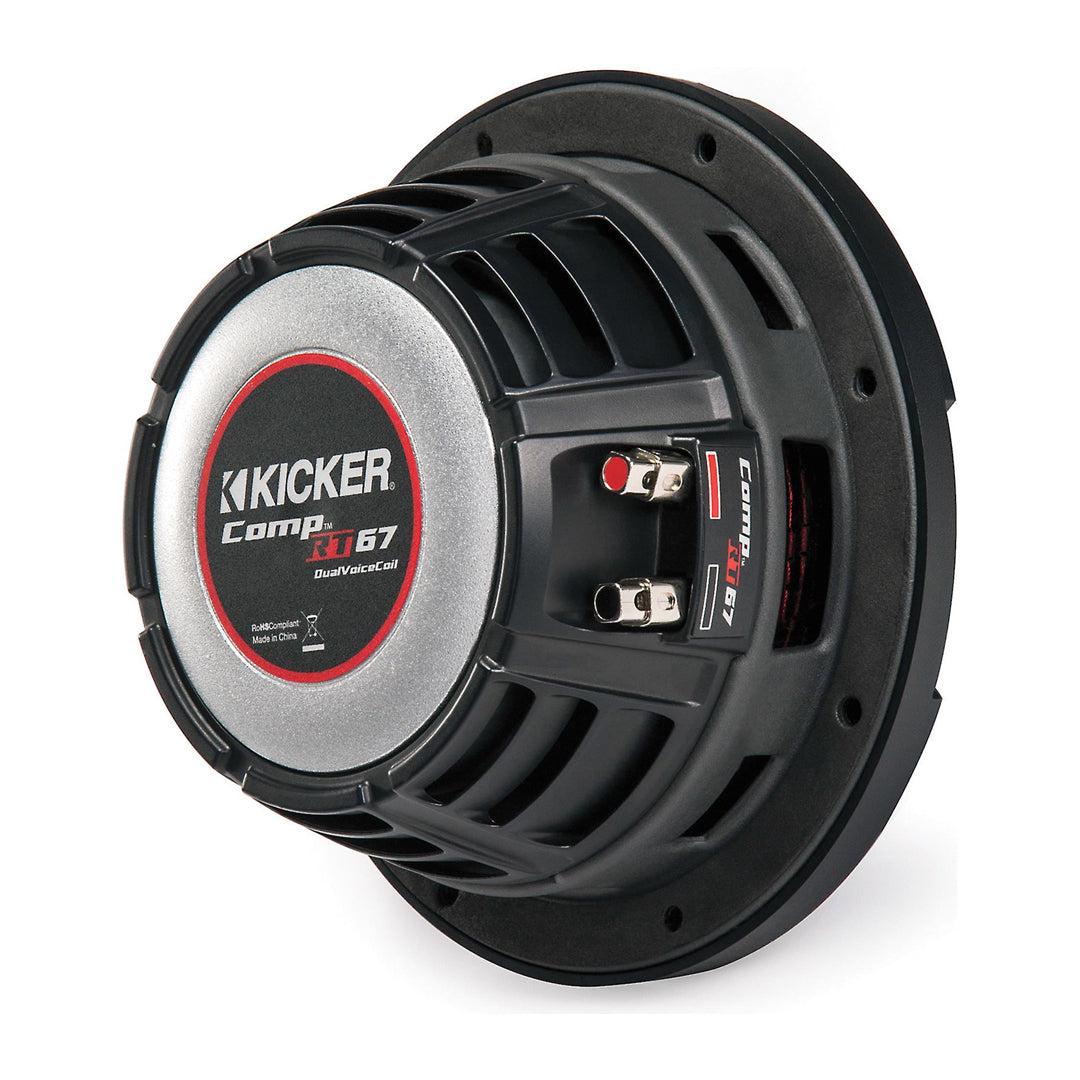 Kicker CWRT671, CompRT 6.75" Dual Voice Coil Subwoofer 1-Ohm, 150W (43CWRT671)