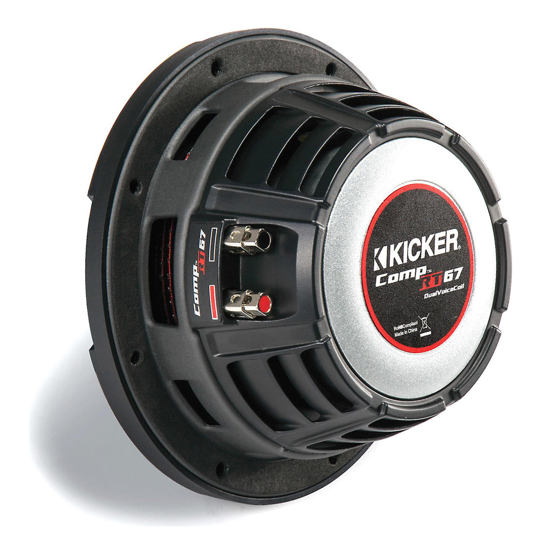Kicker CWRT671, CompRT 6.75" Dual Voice Coil Subwoofer 1-Ohm, 150W (43CWRT671)