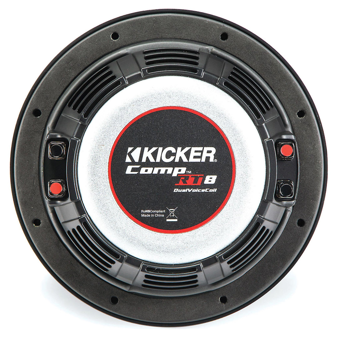 Kicker CWRT82, CompRT 8" Dual Voice Coil Subwoofer 2-Ohm, 300W (43CWRT82)