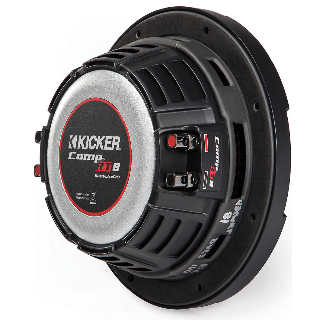 Kicker CWRT82, CompRT 8" Dual Voice Coil Subwoofer 2-Ohm, 300W (43CWRT82)