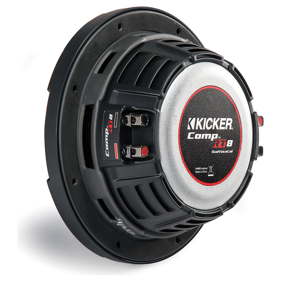 Kicker CWRT82, CompRT 8" Dual Voice Coil Subwoofer 2-Ohm, 300W (43CWRT82)