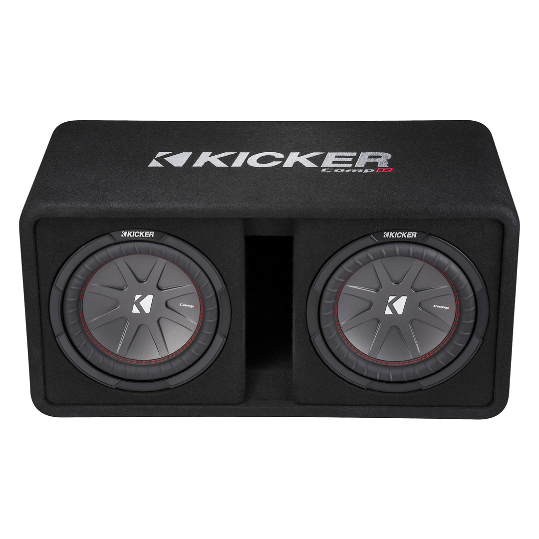Kicker DCWR102, CompR Dual 10" Subwoofers in Vented Enclosure, 2-Ohm, 800W (43DCWR102)