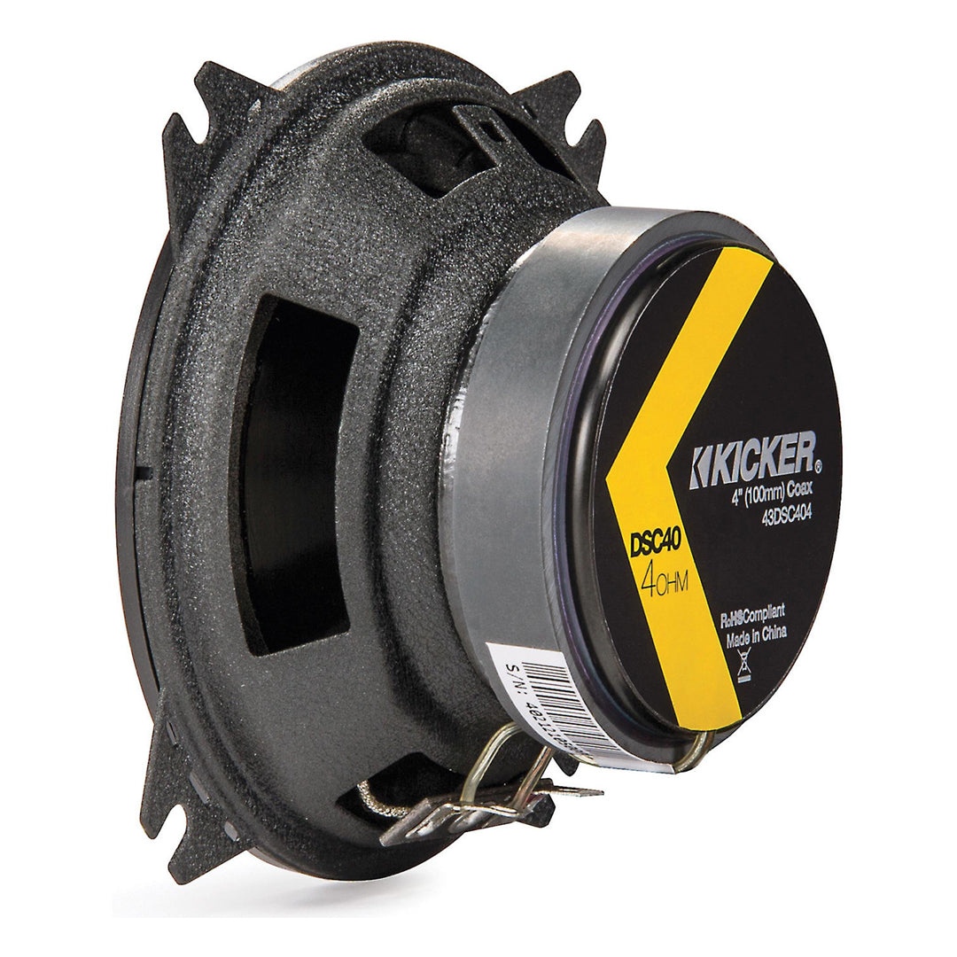 Kicker DSC404, DS Series 4" Coaxial Speakers (43DSC404)