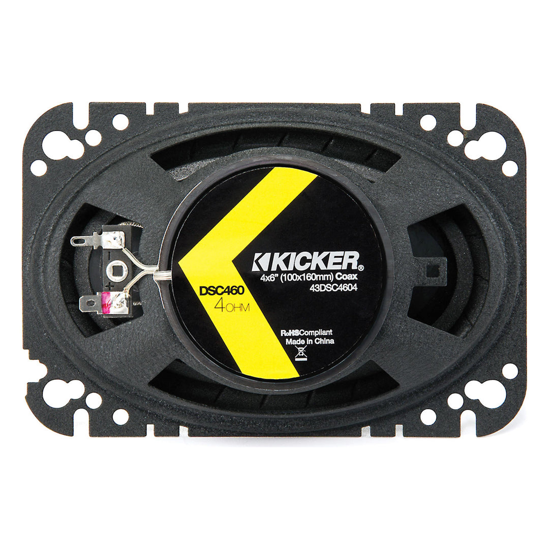 Kicker DSC4604, DS Series 4x6" Coaxial Speakers (43DSC4604)