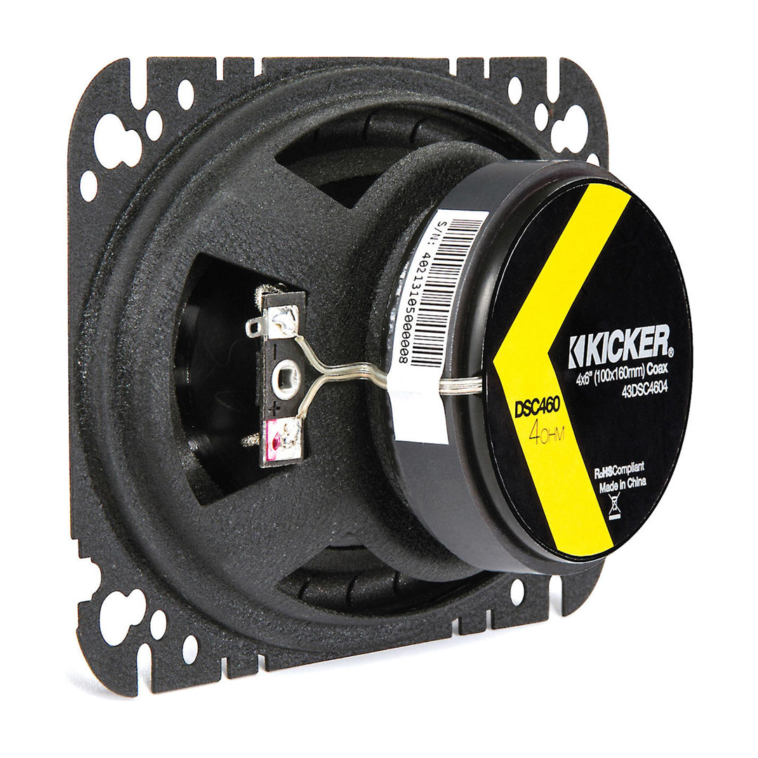 Kicker DSC4604, DS Series 4x6" Coaxial Speakers (43DSC4604)
