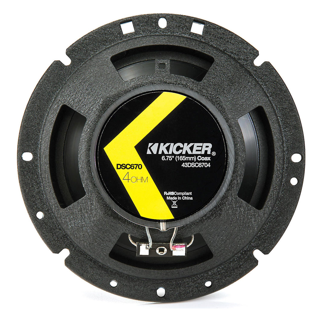 Kicker DSC6704, DS Series 6.75" Coaxial Speakers (43DSC6704)