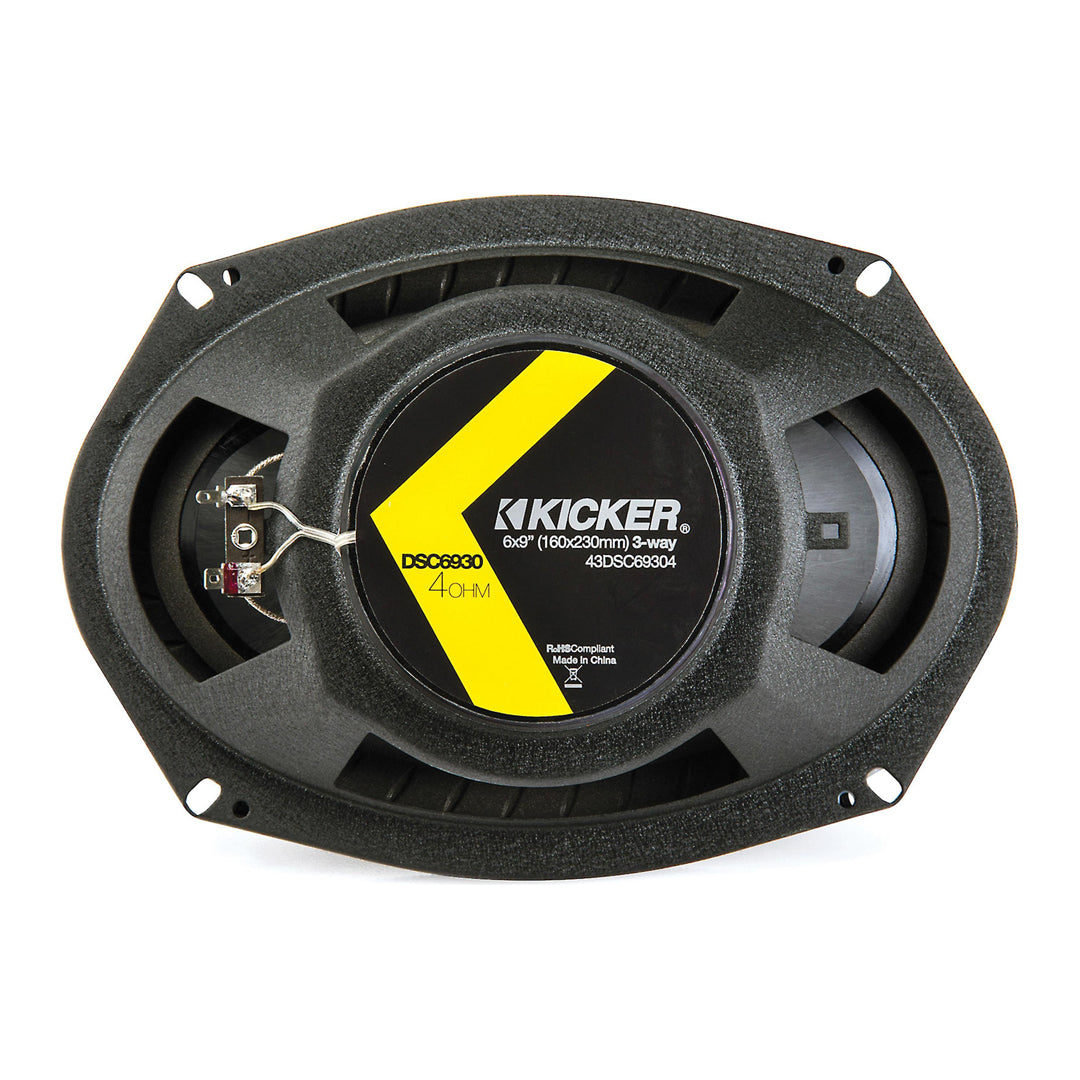 Kicker DSC69304, DS Series 6x9" 3-Way Speakers (43DSC69304)
