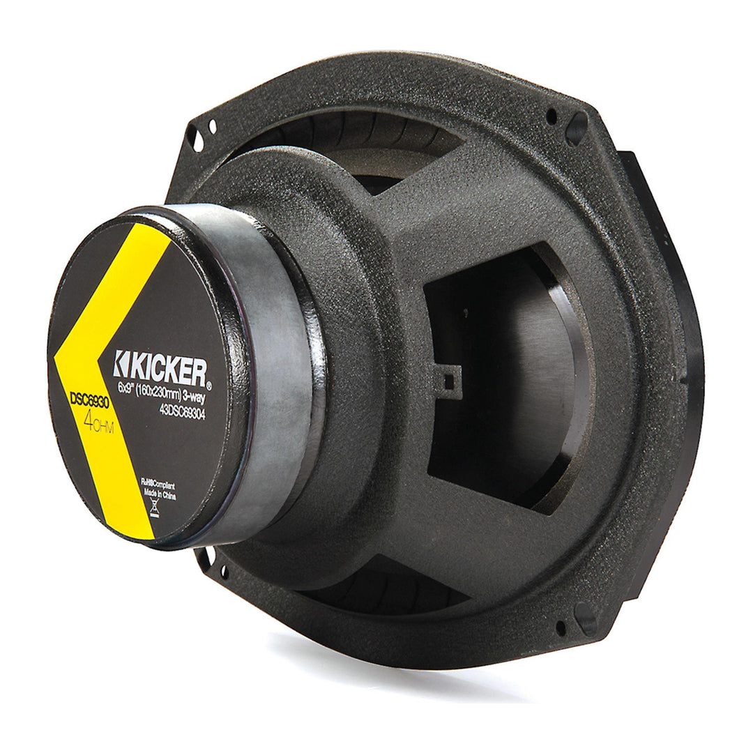 Kicker DSC69304, DS Series 6x9" 3-Way Speakers (43DSC69304)