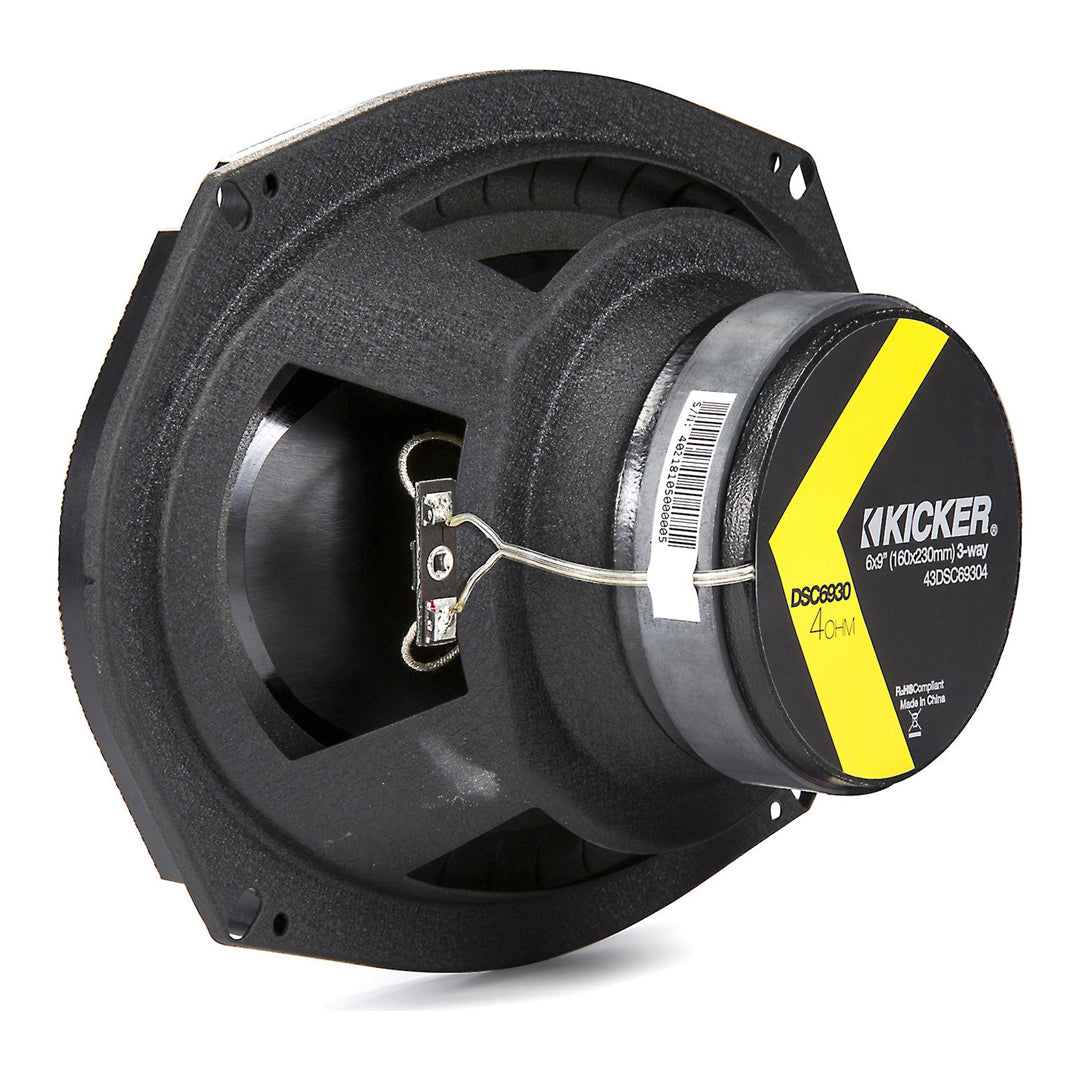 Kicker DSC69304, DS Series 6x9" 3-Way Speakers (43DSC69304)