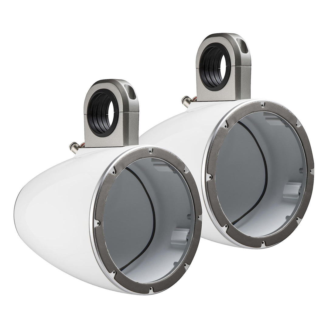 Kicker KMTES8W, KMTES8 Tower Enclosures for 8" (200mm) Drivers, Pair, White (43KMTES8W)