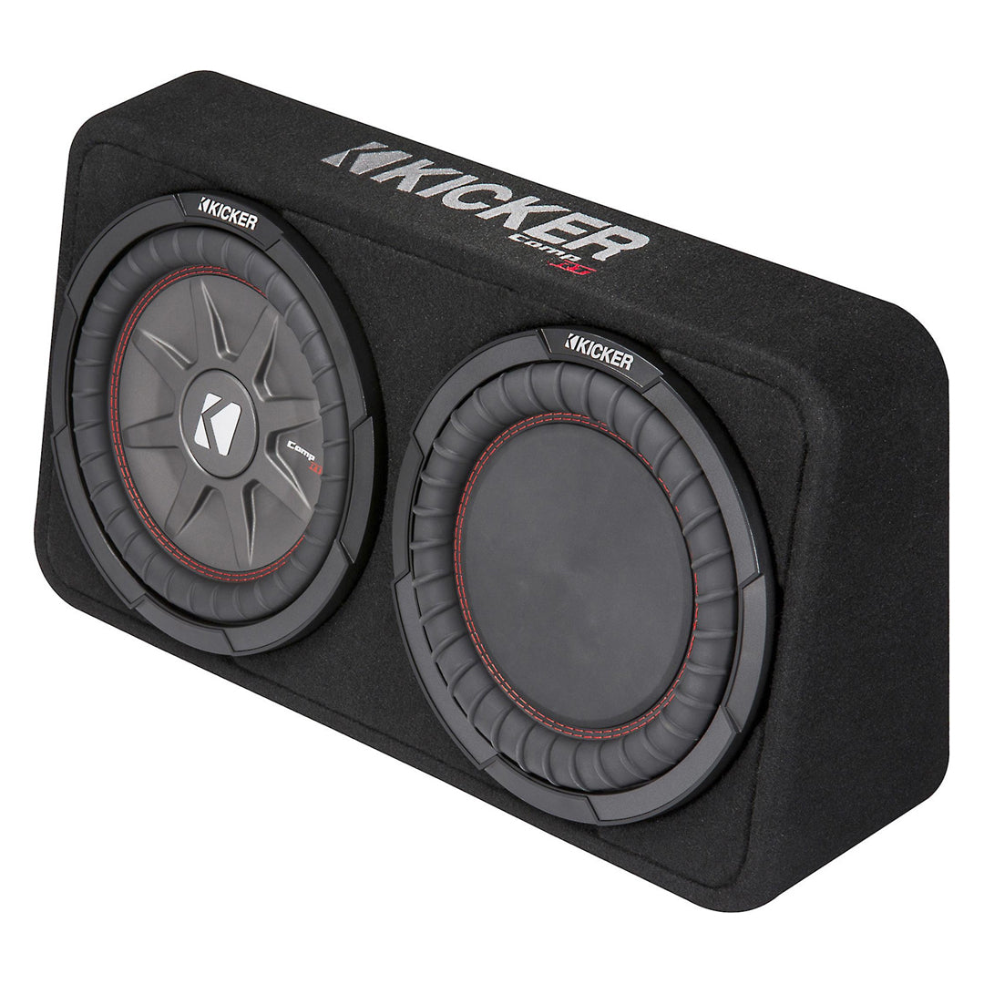 Kicker TCWRT104, CompRT 10" Subwoofer in Thin Profile Enclosure, 4-Ohm, 400W (43TCWRT104)