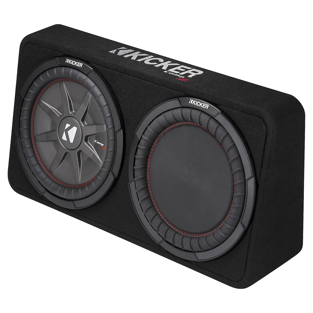 Kicker TCWRT122, CompRT 12" Subwoofer in Thin Profile Enclosure, 2-Ohm, 500W (43TCWRT122)