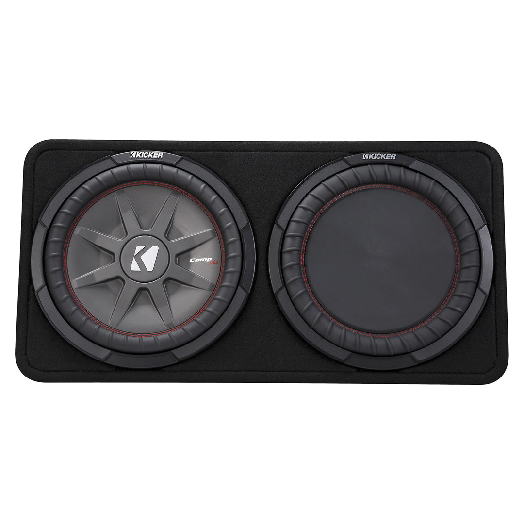 Kicker TCWRT122, CompRT 12" Subwoofer in Thin Profile Enclosure, 2-Ohm, 500W (43TCWRT122)