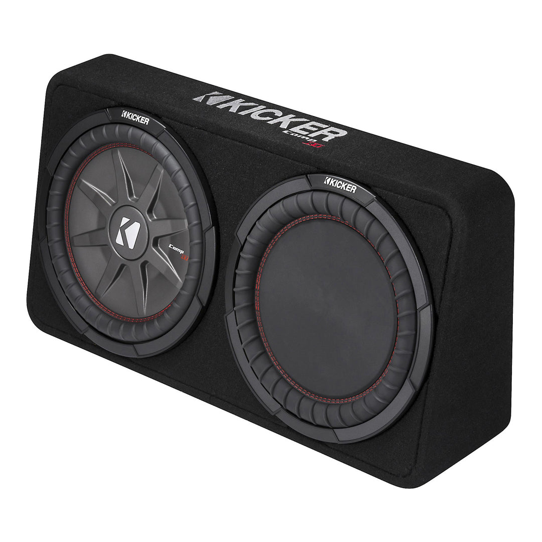 Kicker TCWRT124, CompRT 12" Subwoofer in Thin Profile Enclosure, 4-Ohm, 500W (43TCWRT124)