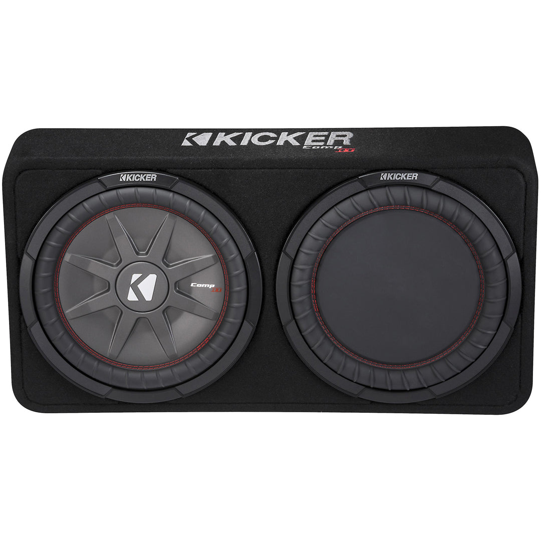 Kicker TCWRT124, CompRT 12" Subwoofer in Thin Profile Enclosure, 4-Ohm, 500W (43TCWRT124)