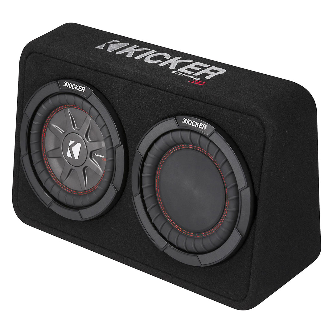 Kicker TCWRT82, CompRT 8" Subwoofer in Thin Profile Enclosure, 2-Ohm, 300W (43TCWRT82)