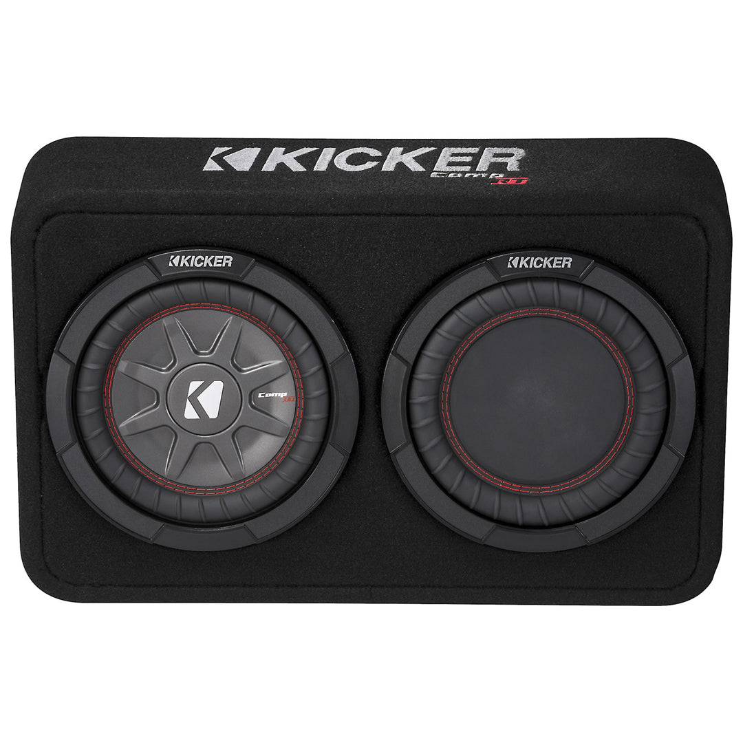 Kicker TCWRT82, CompRT 8" Subwoofer in Thin Profile Enclosure, 2-Ohm, 300W (43TCWRT82)