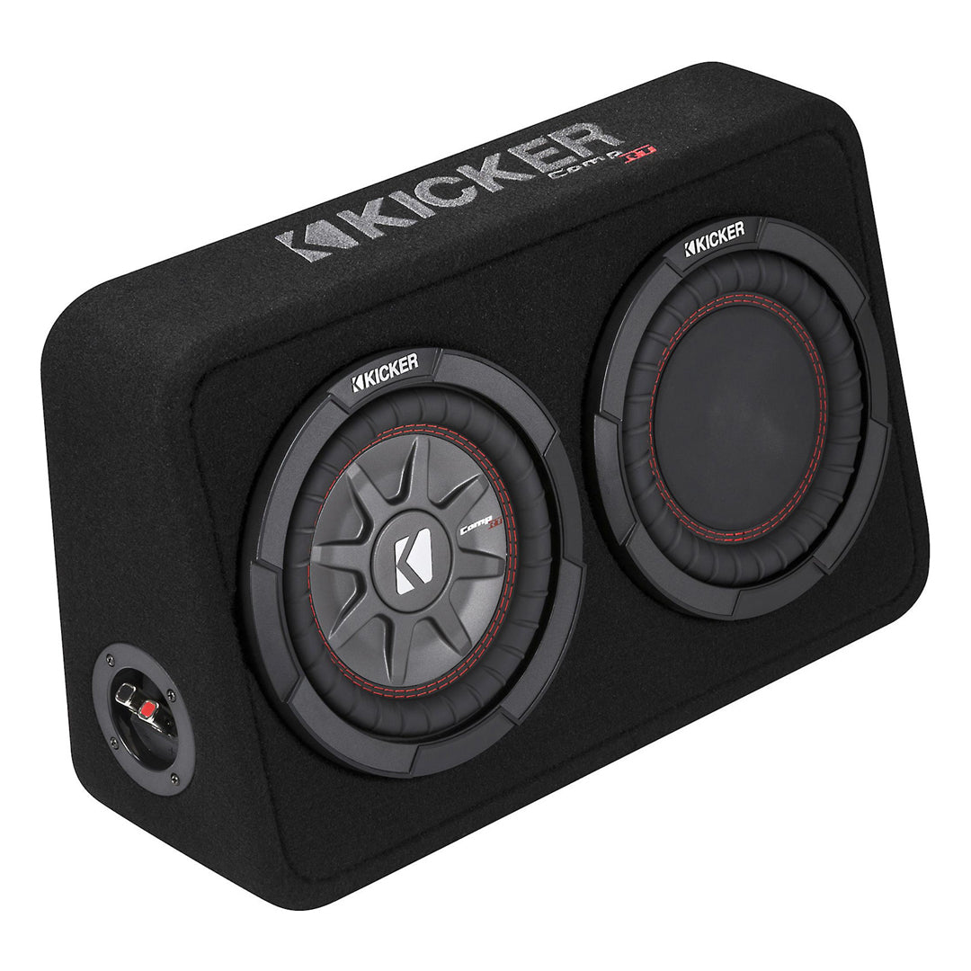 Kicker TCWRT84, CompRT 8" Subwoofer in Thin Profile Enclosure, 4-Ohm, 300W (43TCWRT84)