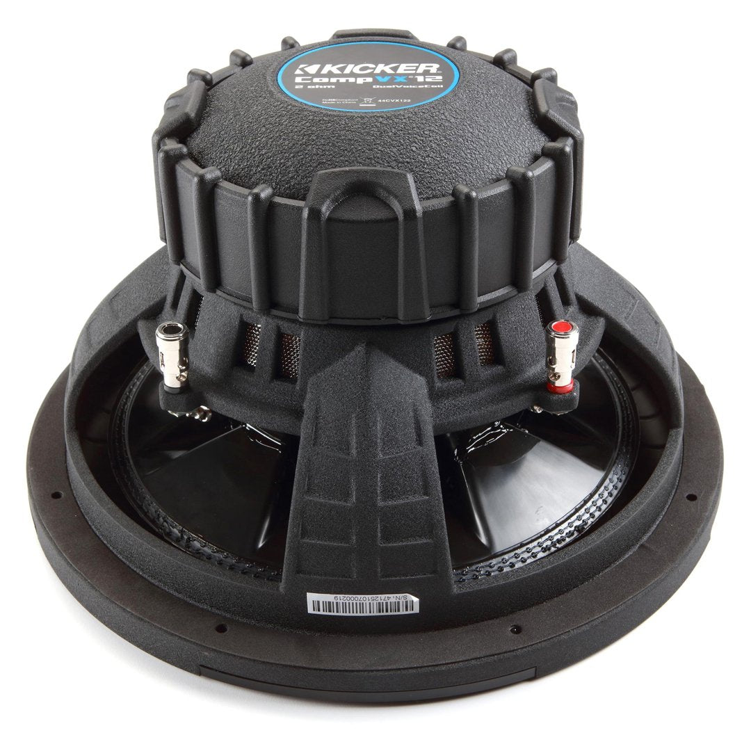 Kicker CVX124, CompVX 12" Dual Voice Coil Subwoofer 4-Ohm, 750W (44CVX124)