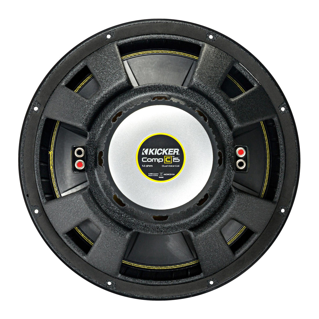 Kicker CWCD154, CompC 15" Dual Voice Coil Subwoofer 4-Ohm, 600W (44CWCD154)