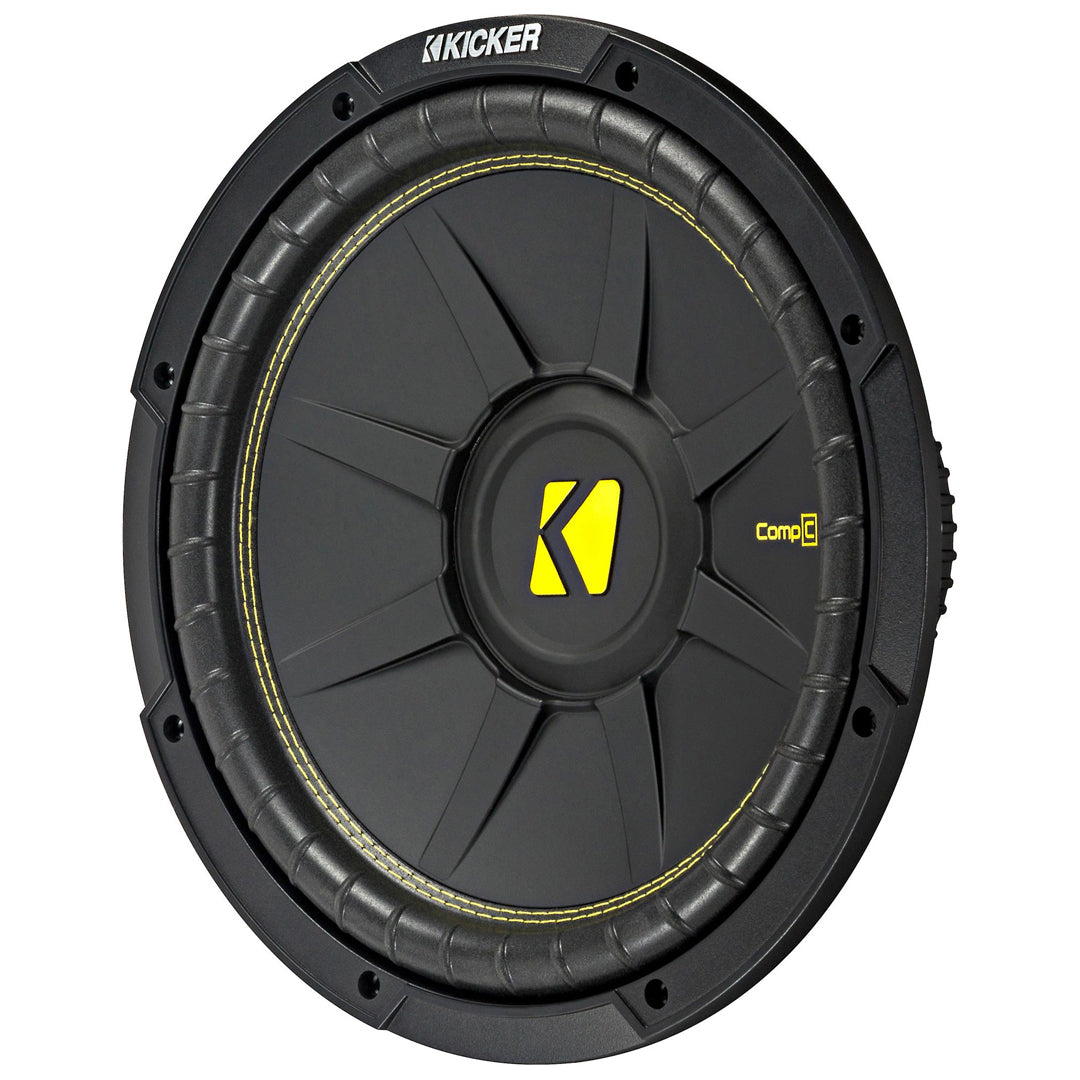 Kicker CWCS124, CompC 12" Single Voice Coil Subwoofer 4-Ohm, 300W (44CWCS124)