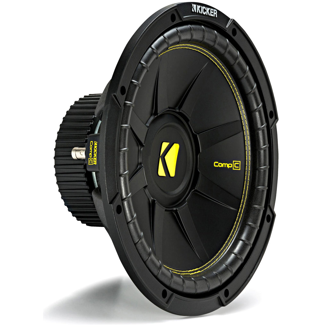 Kicker CWCS124, CompC 12" Single Voice Coil Subwoofer 4-Ohm, 300W (44CWCS124)