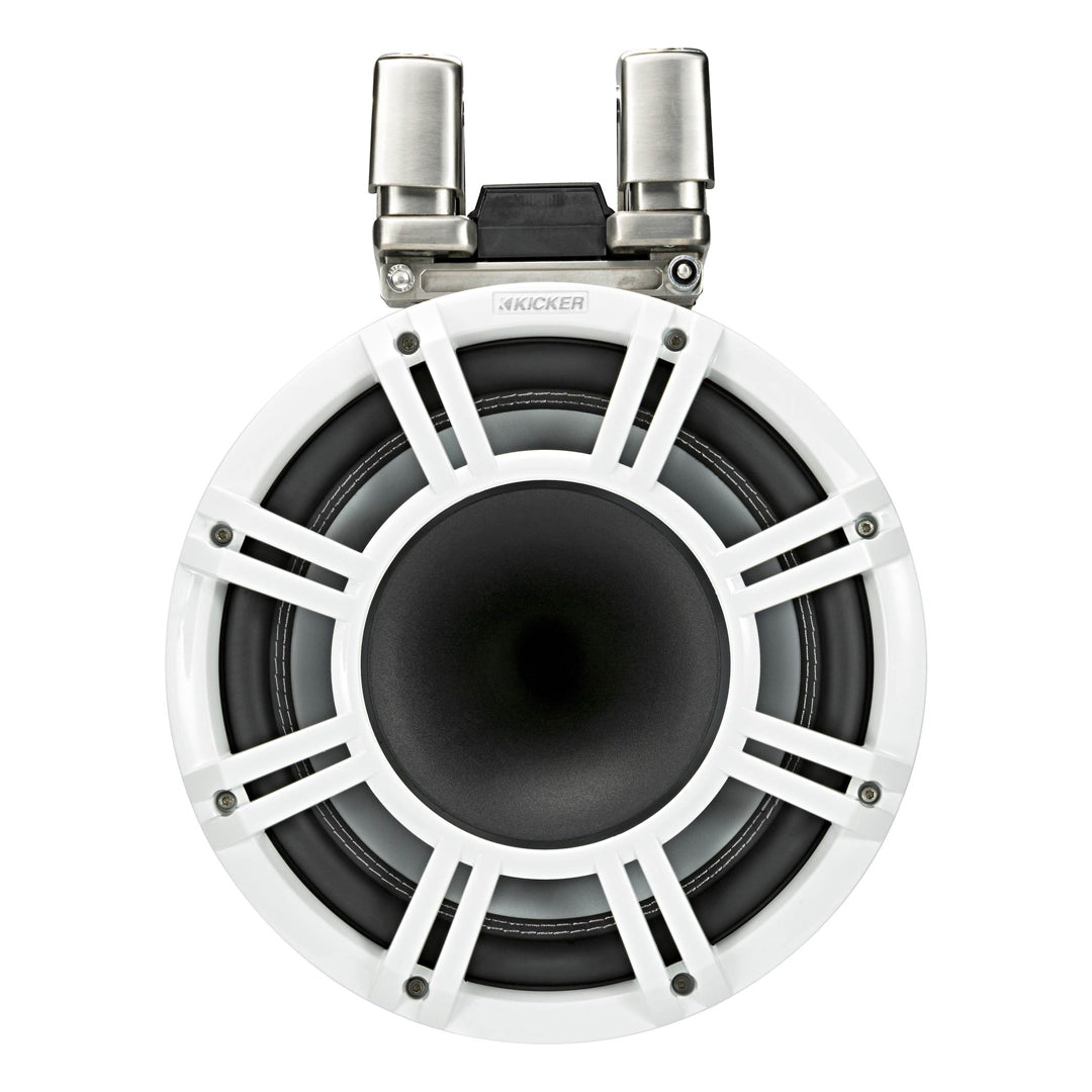 Kicker KMTC114W, KMTC 11" (280mm) Horn-Loaded Tower System, Pair, 4-Ohm, WHITE (44KMTC114W)