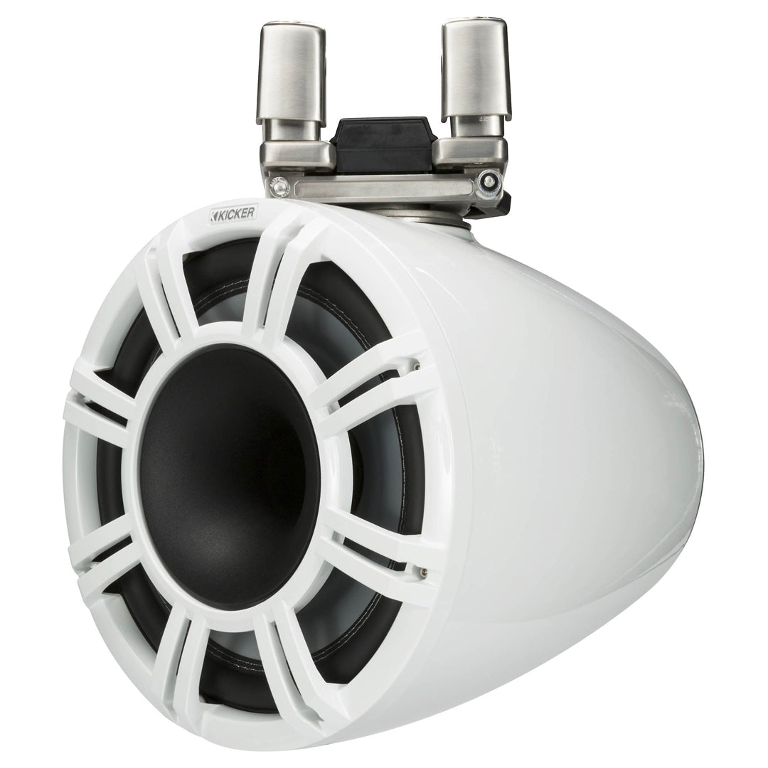 Kicker KMTC114W, KMTC 11" (280mm) Horn-Loaded Tower System, Pair, 4-Ohm, WHITE (44KMTC114W)