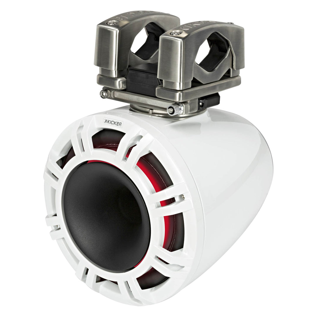 Kicker KMTC94W, KMTC 9" (228mm) Horn-Loaded Tower System, Pair, 4-Ohm, WHITE (44KMTC94W)