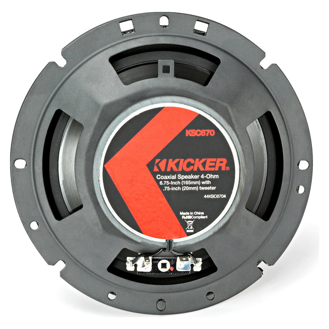 Kicker KSC6704, KS Series 6.75" Coaxial Speakers (44KSC6704)
