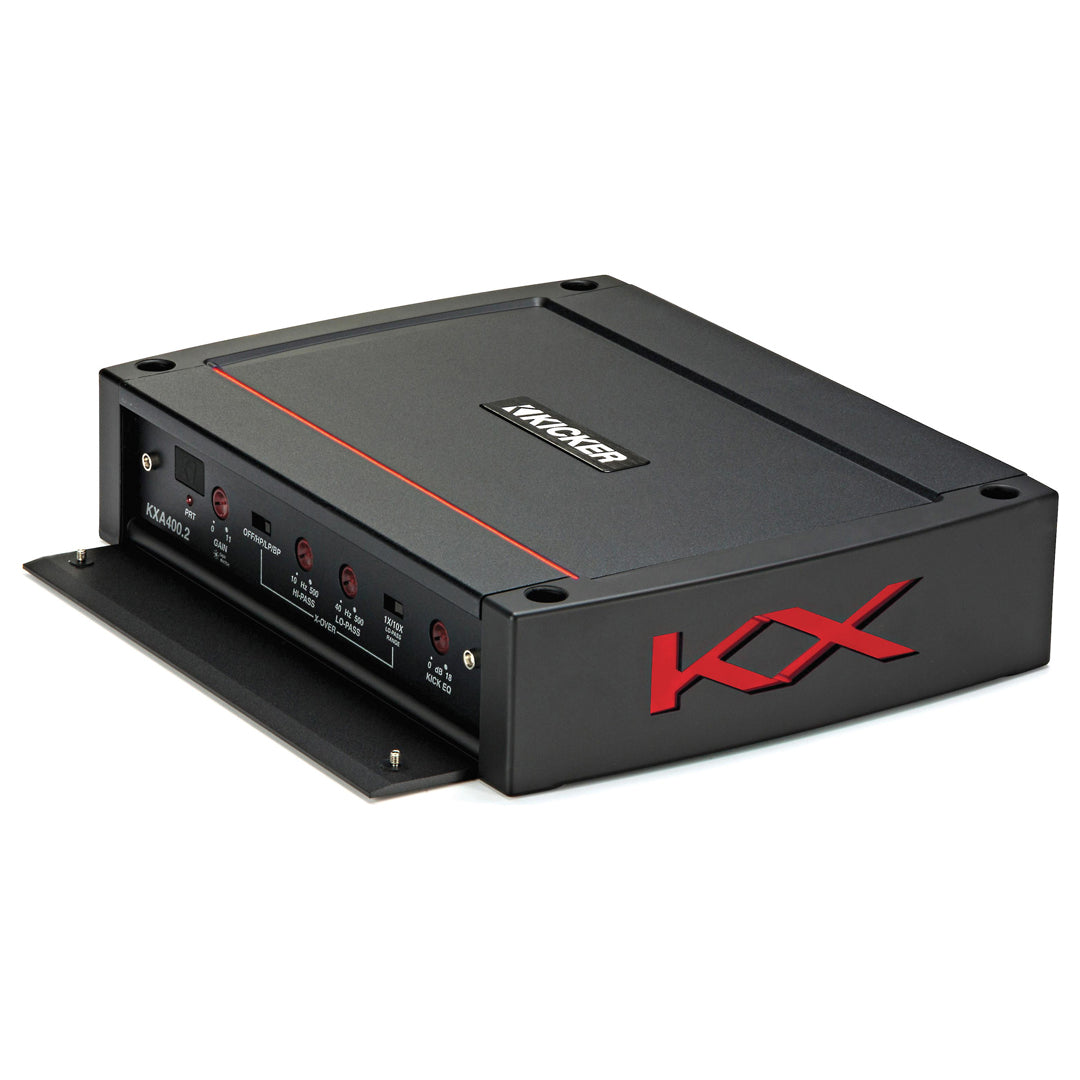 Kicker KXA4002, KX Series 2 Channel Full Range Class D Amplifier - 400 Watts (44KXA4002)
