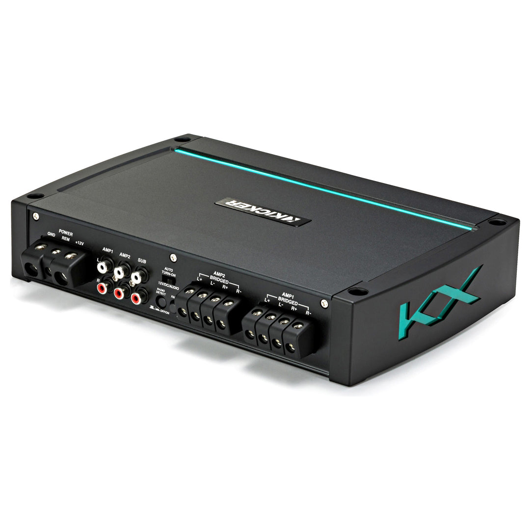 Kicker KXMA4004, KXMA 4-Channel Full-Range Class D Marine Amplifier (44KXMA4004)