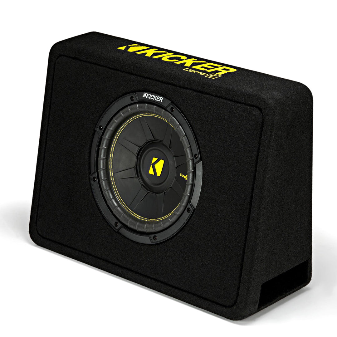 Kicker TCWC104, CompC 10" Sub in Thin Profile Enclosure, 4-Ohm, 300W (44TCWC104)