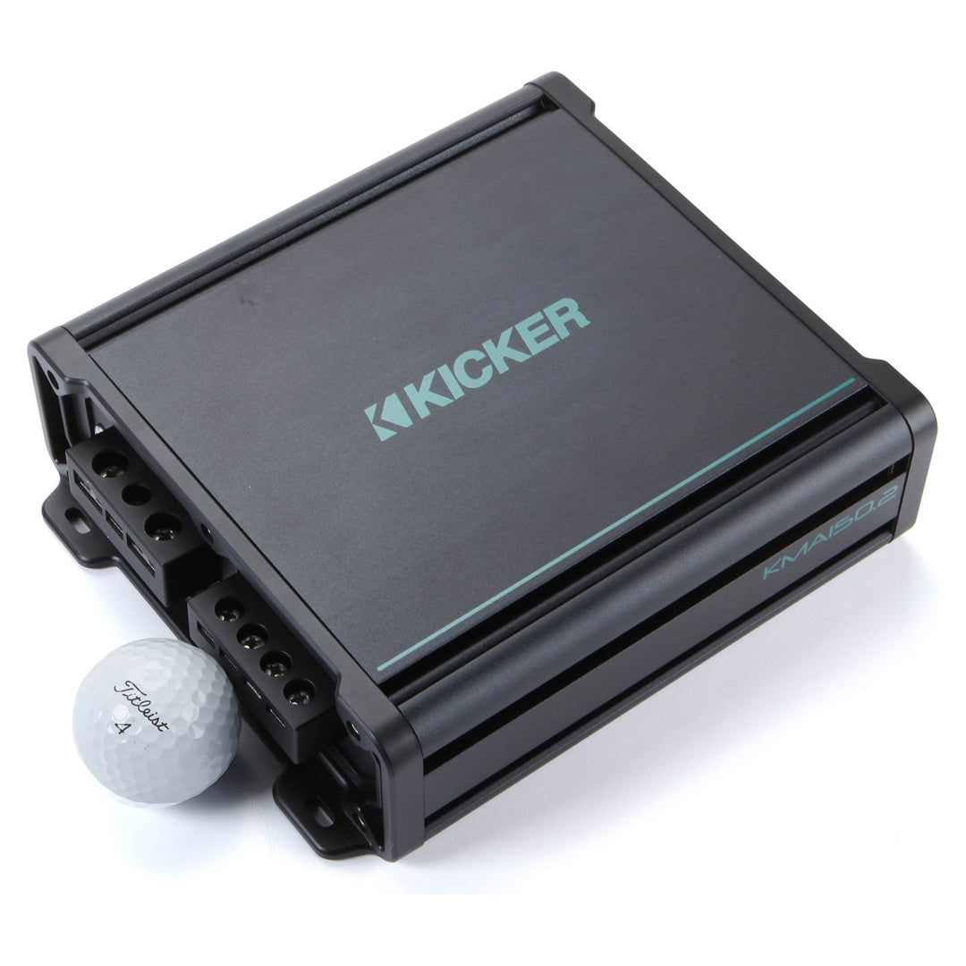 Kicker KMA1502, KMA 2-Channel Weather- Resistant Full-Range Marine Amplifier (45KMA1502)