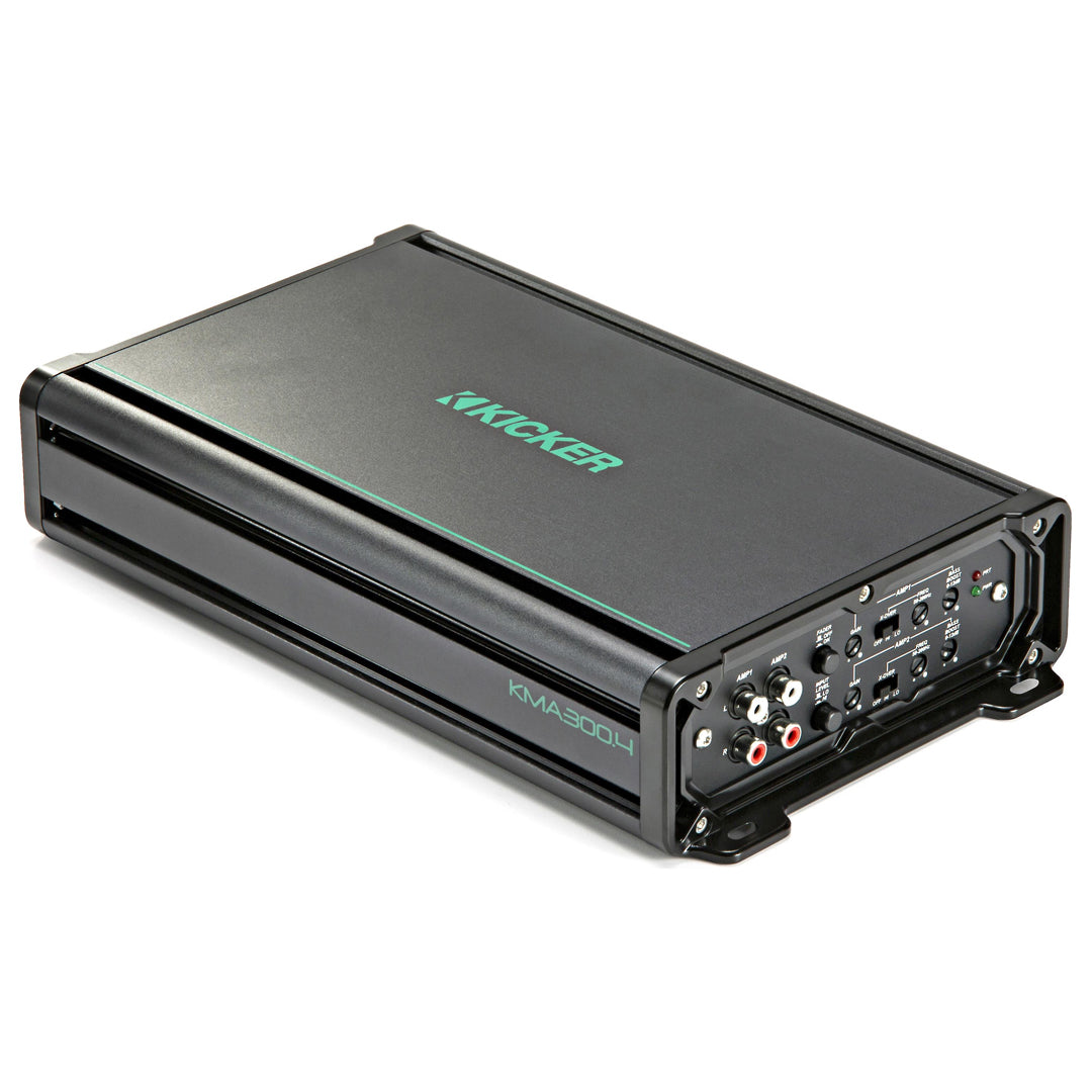 Kicker KMA3604, KM Series 4 Channel Full Range Marine Amplifier - 360 Watts (48KMA3604)