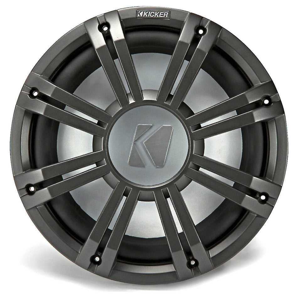 Kicker KMG10C, KMG10 10" Grille for KM10 and KMF10 Subwoofer, LED, Charcoal (45KMG10C)