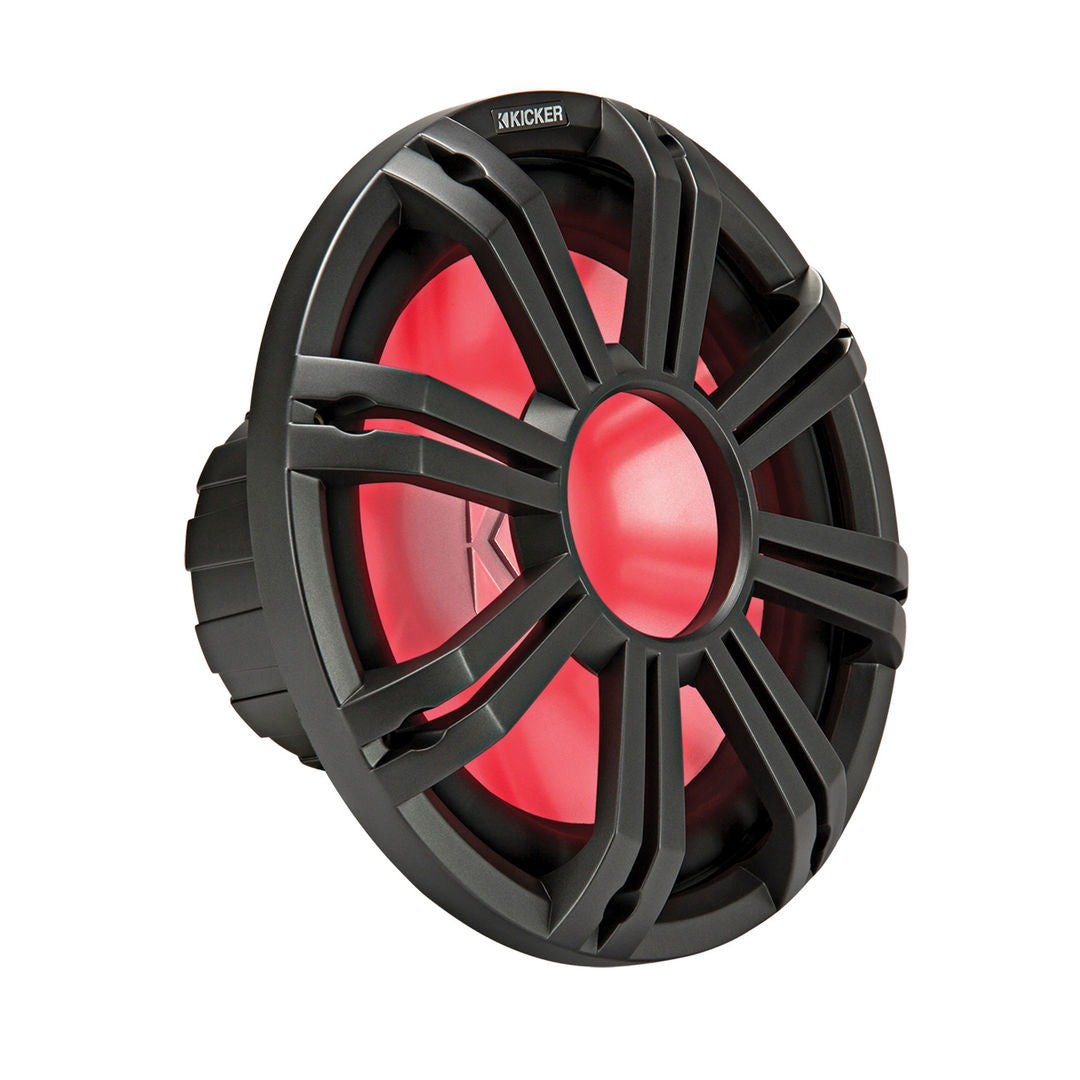 Kicker KMG12C, KMG12 12" Grille for KM12 and KMF12 Subwoofer, LED, Charcoal (45KMG12C)