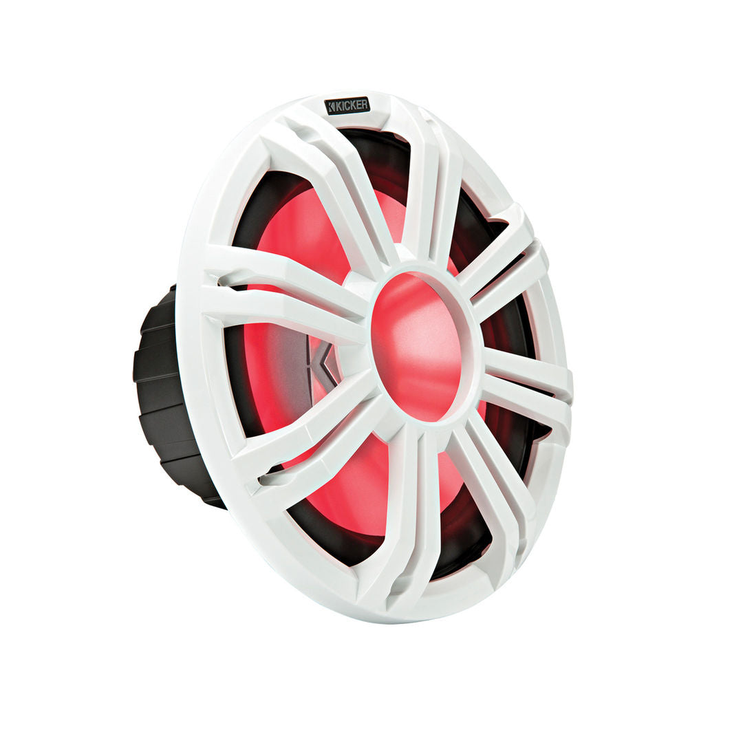 Kicker KMG12W, KMG12 12" Grille for KM12 and KMF12 Subwoofer, LED, White (45KMG12W)