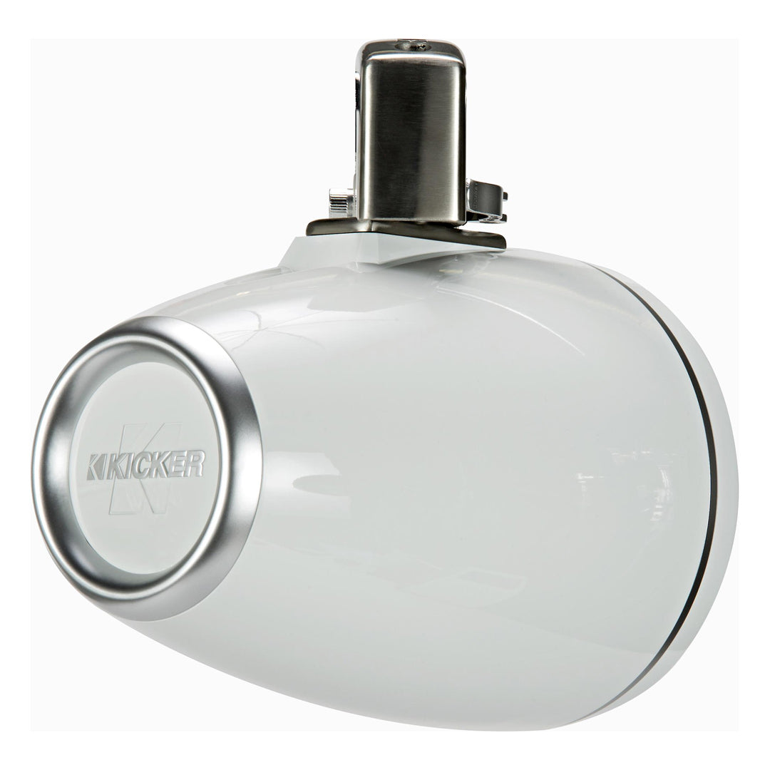 Kicker KMTC8W, KMTC (200mm) Loaded Marine Cans with 45KM84L speaker pair; white grill on white can (45KMTC8W)