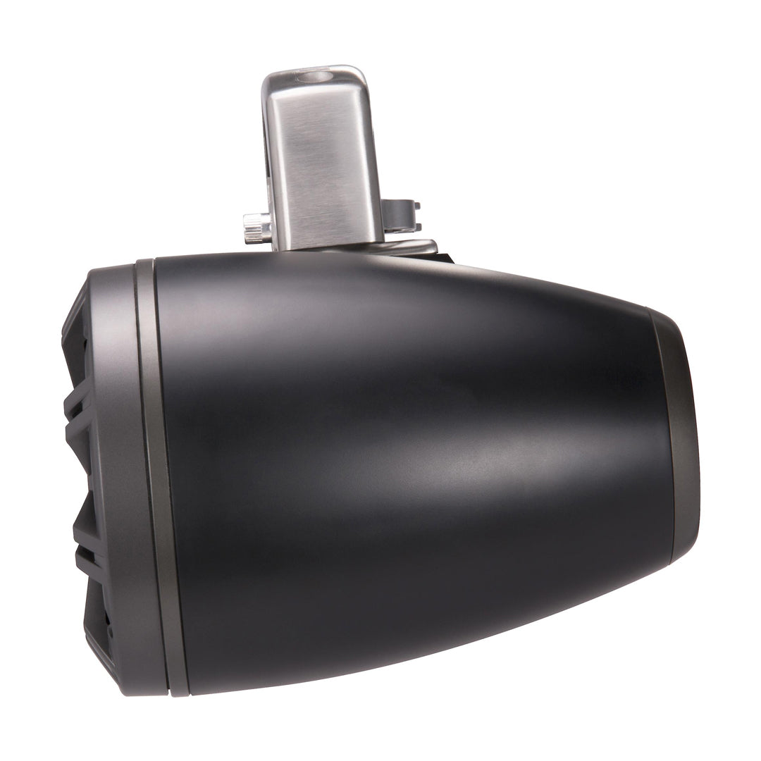 Kicker KMTDC65, KMTC65 (165mm) Loaded Marine Dual Cans with 45KM654L speaker pairs; charcoal grill on black can (45KMTDC65)