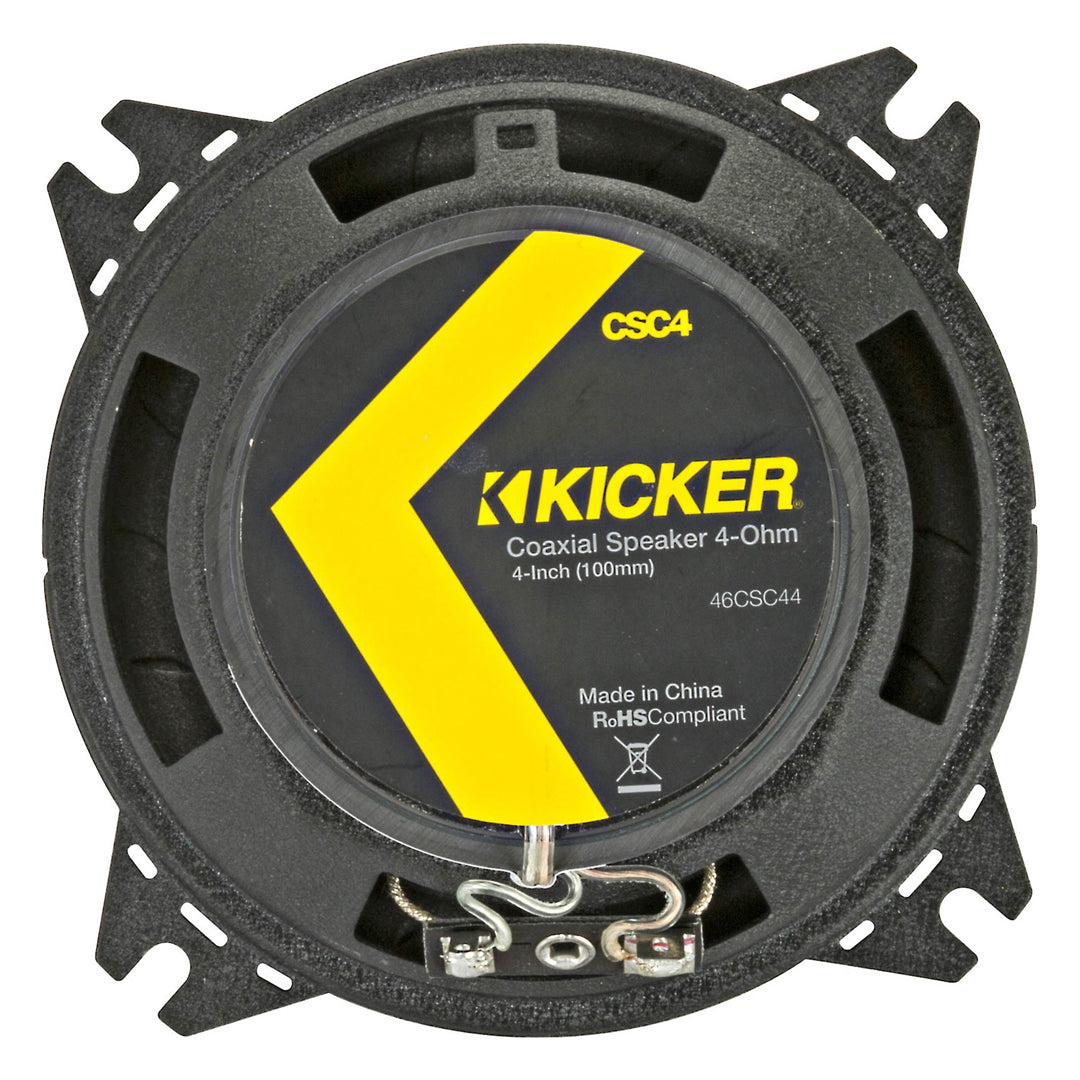 Kicker CSC44, CS Series 4" 2 Way Coaxial Speakers (46CSC44)